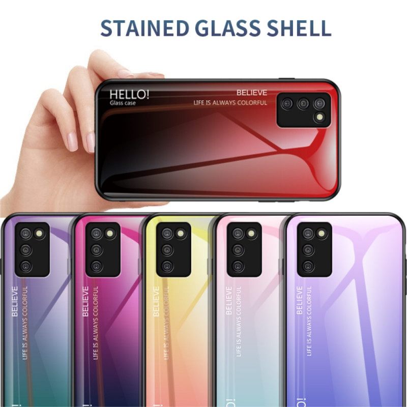 θηκη κινητου Samsung Galaxy A03s Tempered Glass Γεια Σας