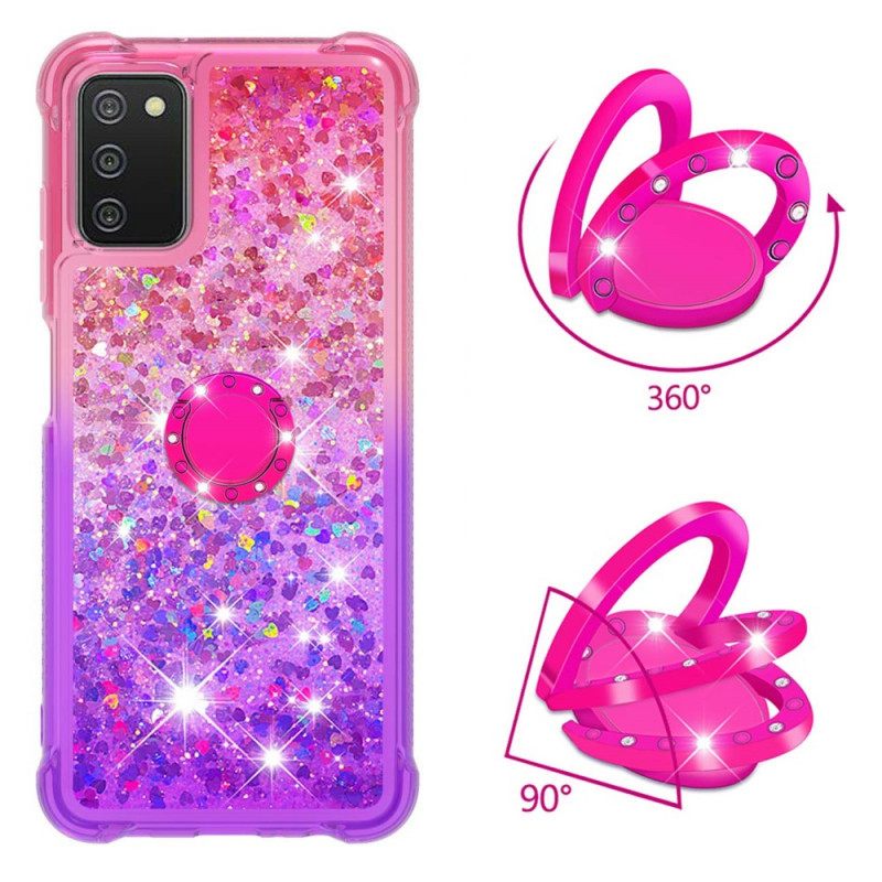 Θήκη Samsung Galaxy A03s Glitter Ring-support