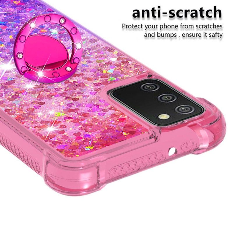 Θήκη Samsung Galaxy A03s Glitter Ring-support