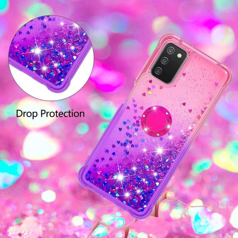 Θήκη Samsung Galaxy A03s Glitter Ring-support