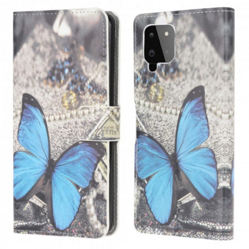 Κάλυμμα Samsung Galaxy A22 4G Blue Prestige Butterfly