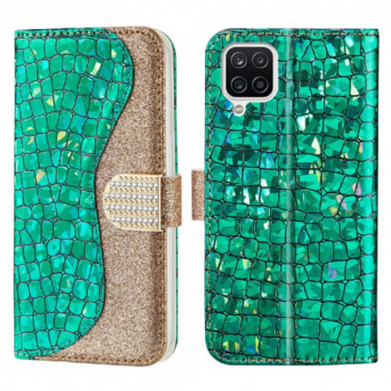 Κάλυμμα Samsung Galaxy A22 4G Croco Diamonds