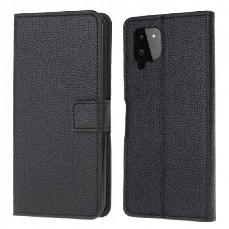 Κάλυμμα Samsung Galaxy A22 4G Litchi Grain Leather Effect