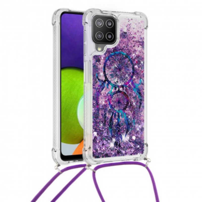 Θήκη Samsung Galaxy A22 4G με κορδονι Dream Catcher Glitter Cord