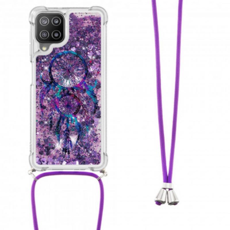 Θήκη Samsung Galaxy A22 4G με κορδονι Dream Catcher Glitter Cord