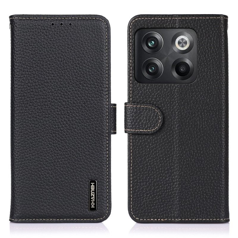 Θήκη Flip OnePlus 10T 5G Litchi Leather Khazneh