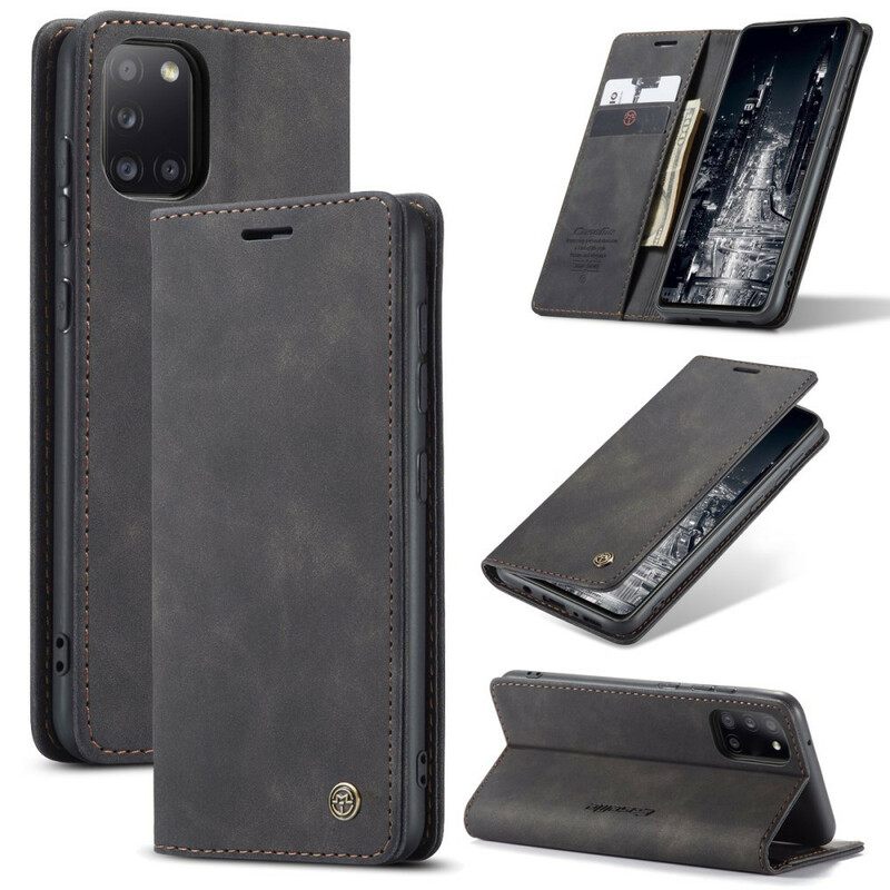 θηκη κινητου Samsung Galaxy A31 Θήκη Flip Caseme Faux Leather