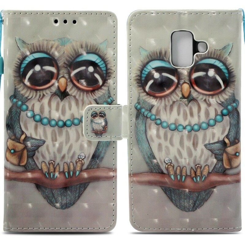 Κάλυμμα Samsung Galaxy A6 Miss Owl 3d