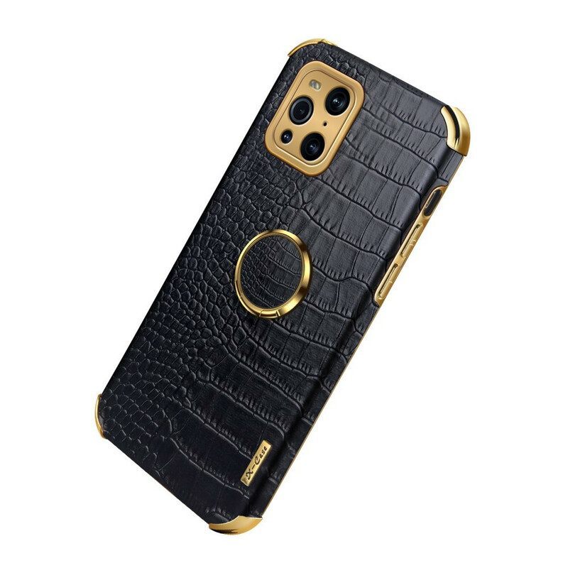 θηκη κινητου Oppo Find X3 Pro X-case Crocodile Skin Effect