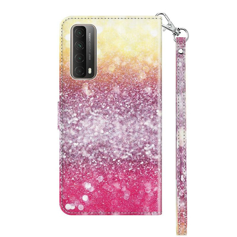 Κάλυμμα Huawei P Smart 2021 Ματζέντα Glitter Gradient