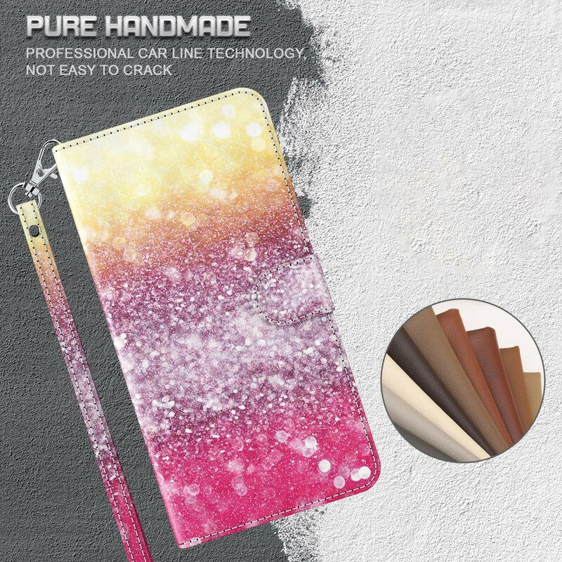 Κάλυμμα Huawei P Smart 2021 Ματζέντα Glitter Gradient