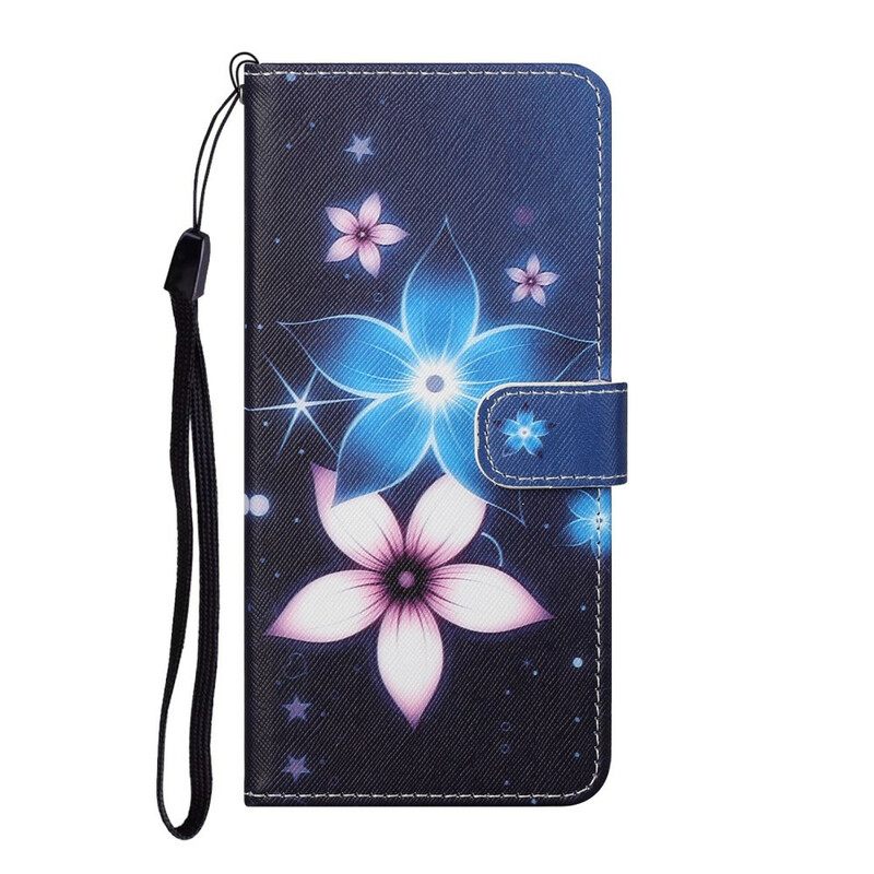 Κάλυμμα Huawei P Smart 2021 με κορδονι Lunar Strap Flowers