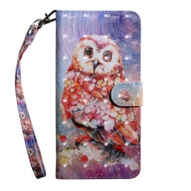 Θήκη Flip Huawei P Smart 2021 Ελαφριά Κηλίδα Germain The Owl