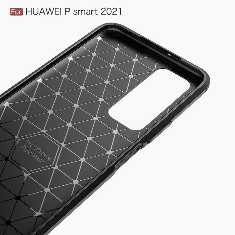 Θήκη Huawei P Smart 2021 Βουρτσισμένη Ίνα Άνθρακα