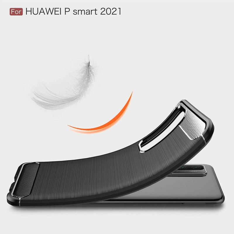 Θήκη Huawei P Smart 2021 Βουρτσισμένη Ίνα Άνθρακα