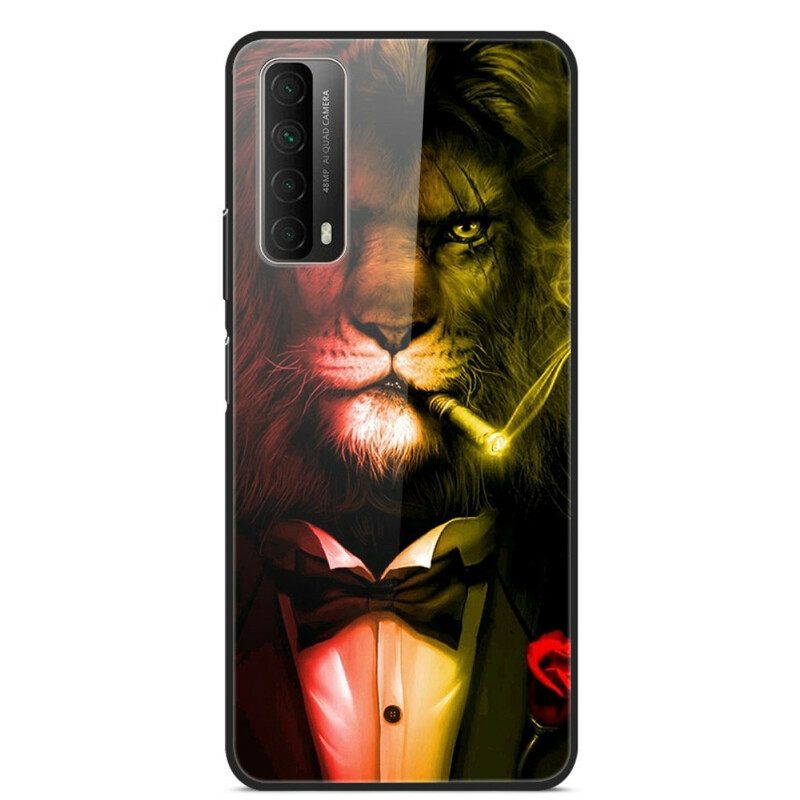 Θήκη Huawei P Smart 2021 Cigar Lion Tempered Glass