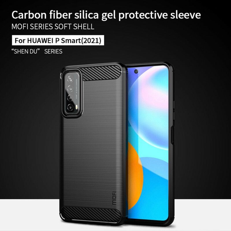 Θήκη Huawei P Smart 2021 Mofi Brushed Carbon Fiber