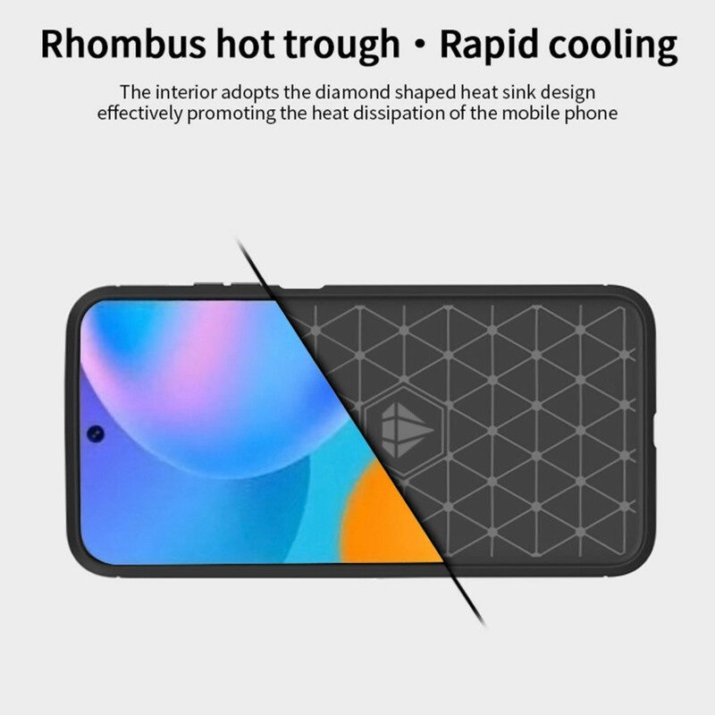 Θήκη Huawei P Smart 2021 Mofi Brushed Carbon Fiber