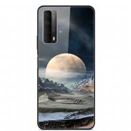 Θήκη Huawei P Smart 2021 Space Moon Tempered Glass