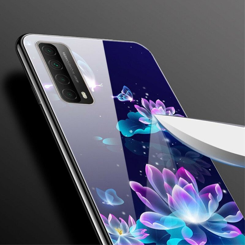 θηκη κινητου Huawei P Smart 2021 Fancy Flowers Tempered Glass