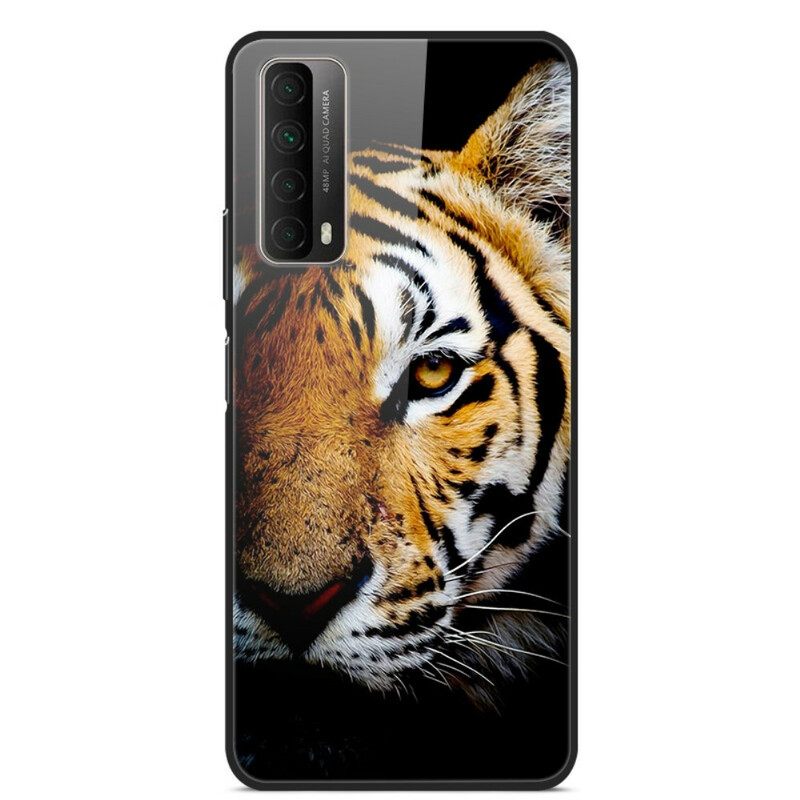 θηκη κινητου Huawei P Smart 2021 Ρεαλιστικό Tiger Tempered Glass