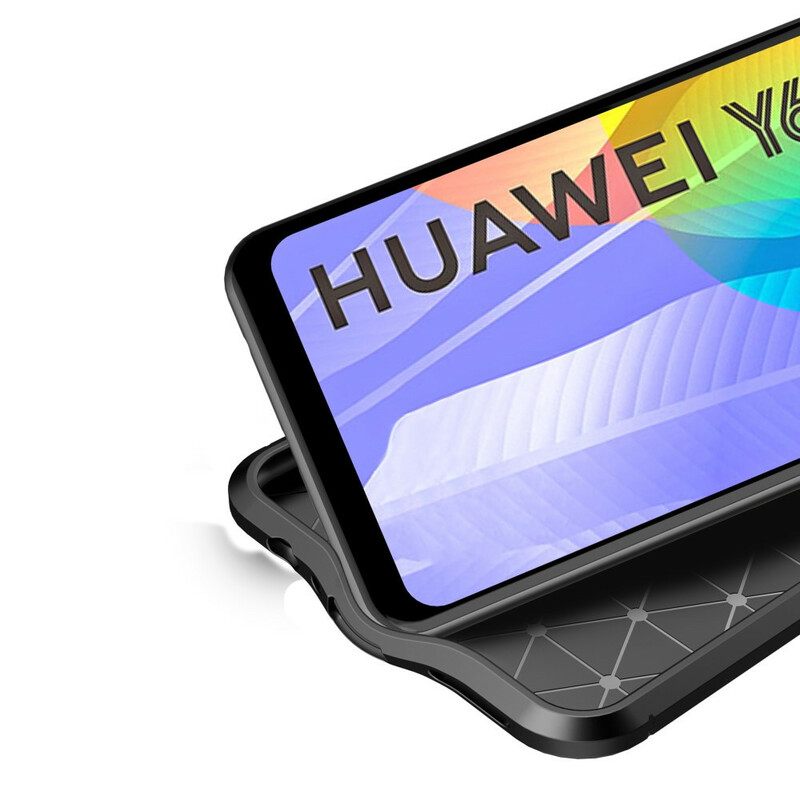 Θήκη Huawei Y6p Δερμάτινο Εφέ Litchi Double Line