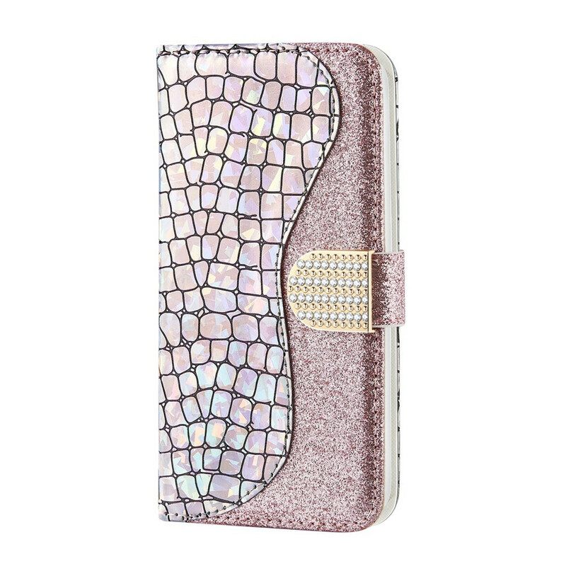 δερματινη θηκη Samsung Galaxy Note 20 Crocodile Diamonds