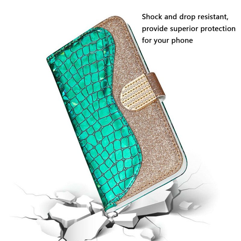 δερματινη θηκη Samsung Galaxy Note 20 Crocodile Diamonds