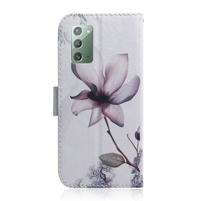 Κάλυμμα Samsung Galaxy Note 20 Dusty Pink Flower