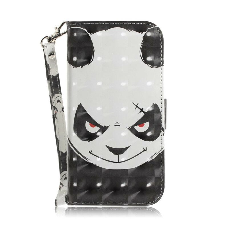 Κάλυμμα Samsung Galaxy Note 20 με κορδονι Angry Panda Με Strap