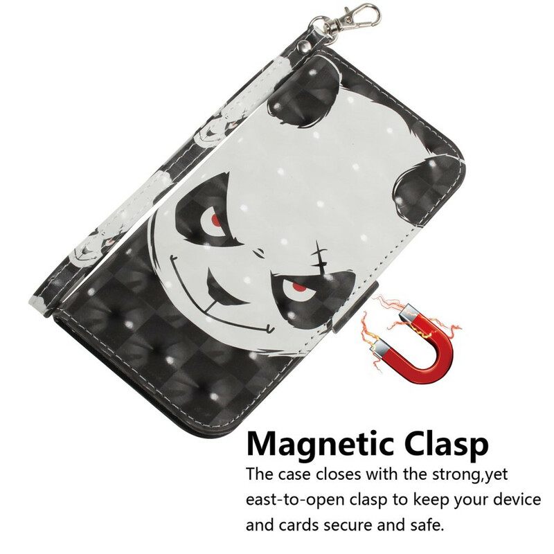 Κάλυμμα Samsung Galaxy Note 20 με κορδονι Angry Panda Με Strap