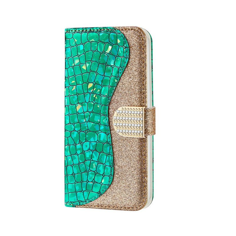 Κάλυμμα iPhone X / XS Crocodile Diamonds