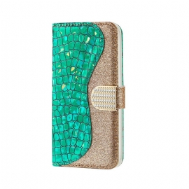 Κάλυμμα iPhone X / XS Crocodile Diamonds