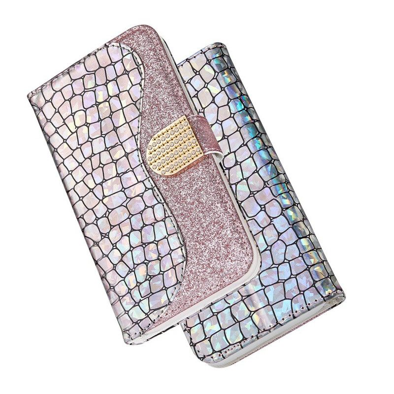 Κάλυμμα iPhone X / XS Crocodile Diamonds