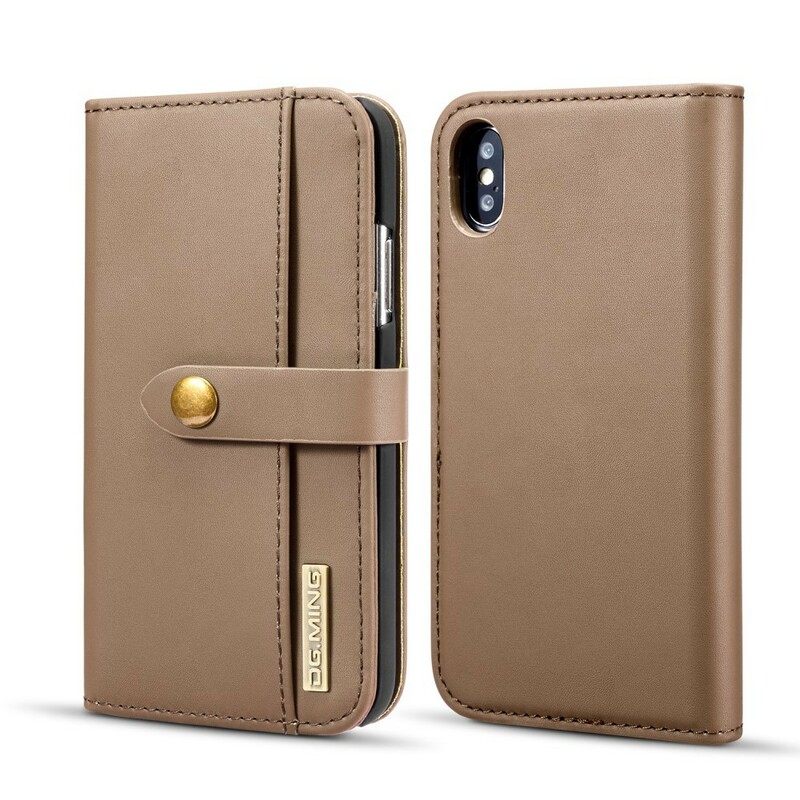 Κάλυμμα iPhone X / XS Dg Smooth Leather Effect. Ming Αποσπώμενο