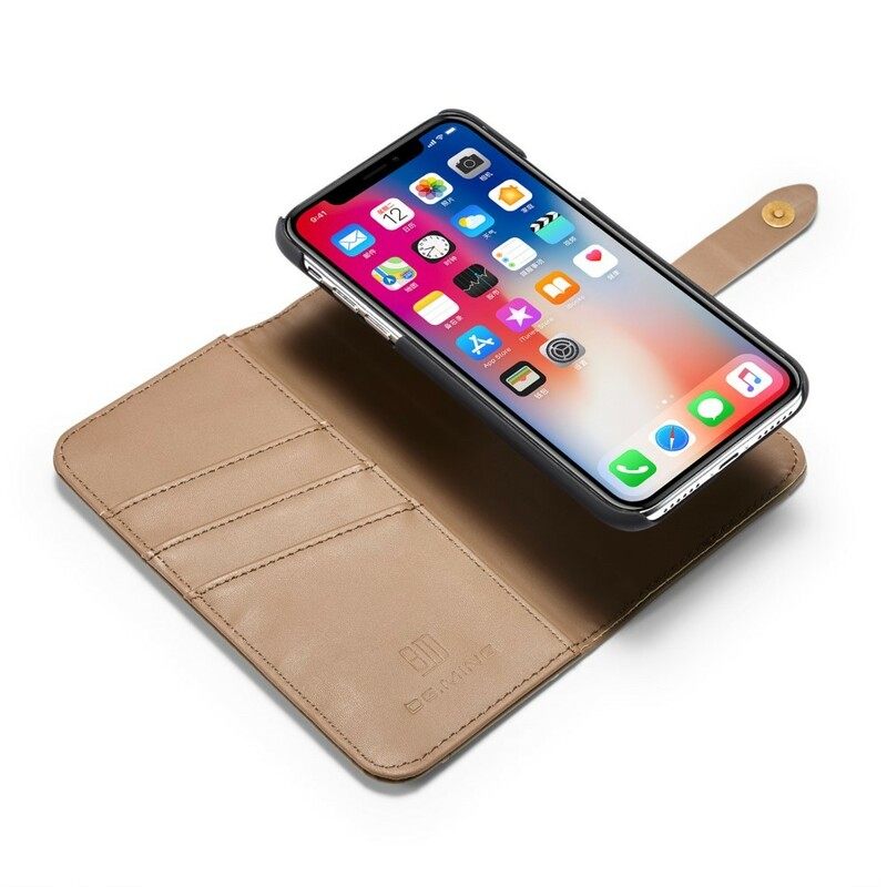 Κάλυμμα iPhone X / XS Dg Smooth Leather Effect. Ming Αποσπώμενο