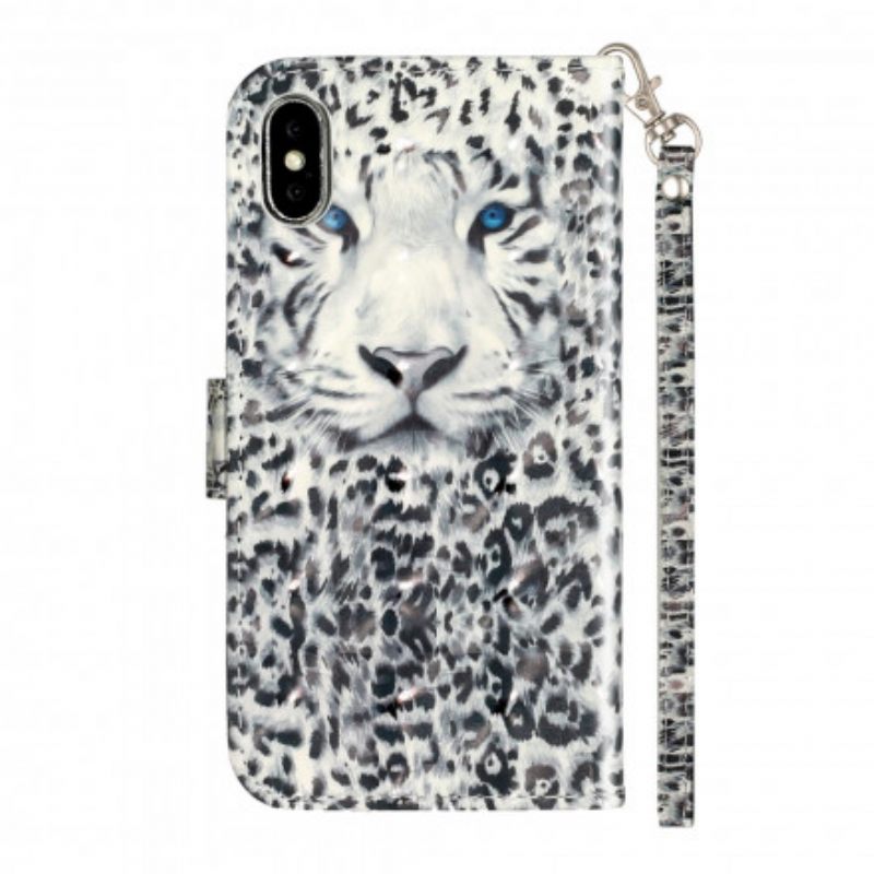 Κάλυμμα iPhone X / XS με κορδονι Προβολείς Tiger Light Strap