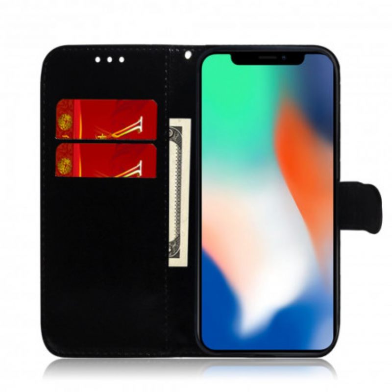 Θήκη Flip iPhone X / XS Κάλυμμα Καθρέφτη Από Συνθετικό Δέρμα