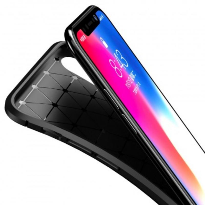 Θήκη iPhone X / XS Ευέλικτη Υφή Από Ανθρακονήματα