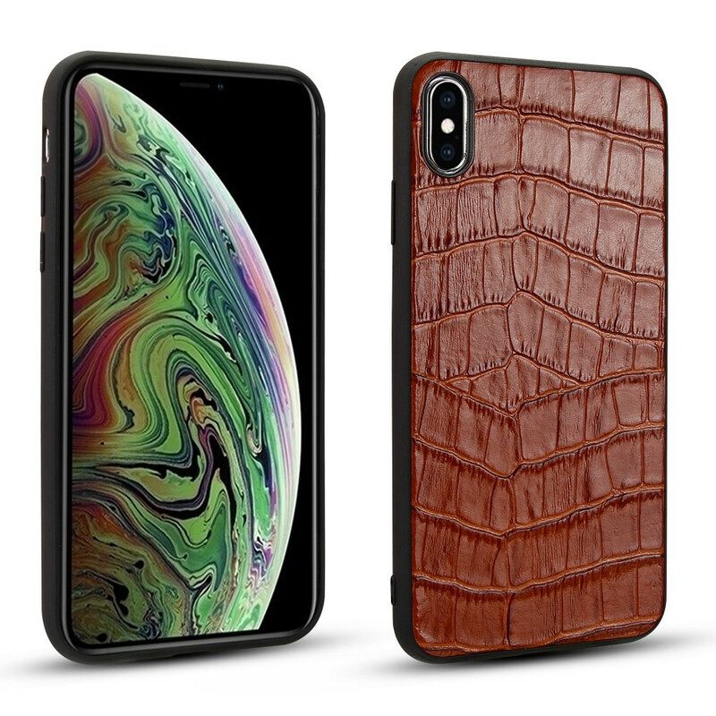 Θήκη iPhone X / XS Γνήσιο Δέρμα Κροκόδειλου