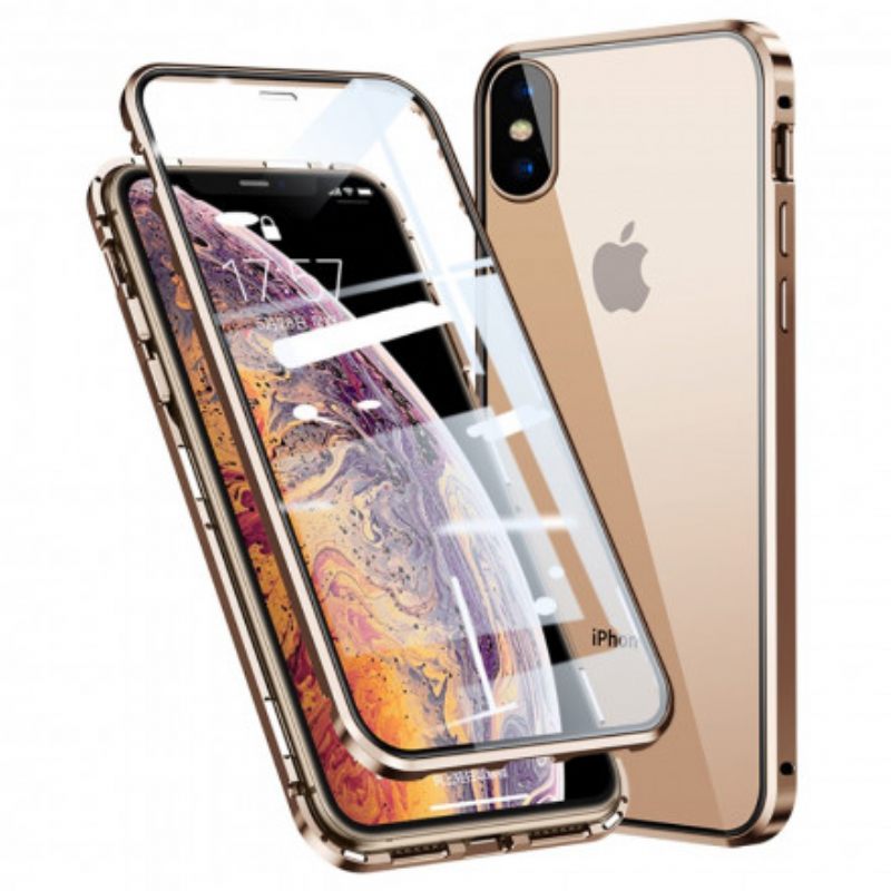 θηκη κινητου iPhone X / XS Tempered Glass Εμπρός Και Πίσω