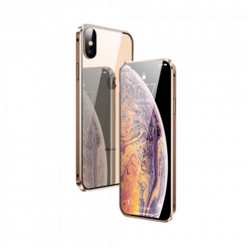 θηκη κινητου iPhone X / XS Tempered Glass Εμπρός Και Πίσω