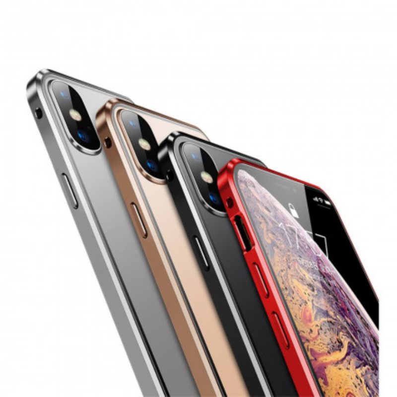 θηκη κινητου iPhone X / XS Tempered Glass Εμπρός Και Πίσω