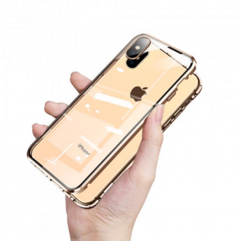 θηκη κινητου iPhone X / XS Tempered Glass Εμπρός Και Πίσω