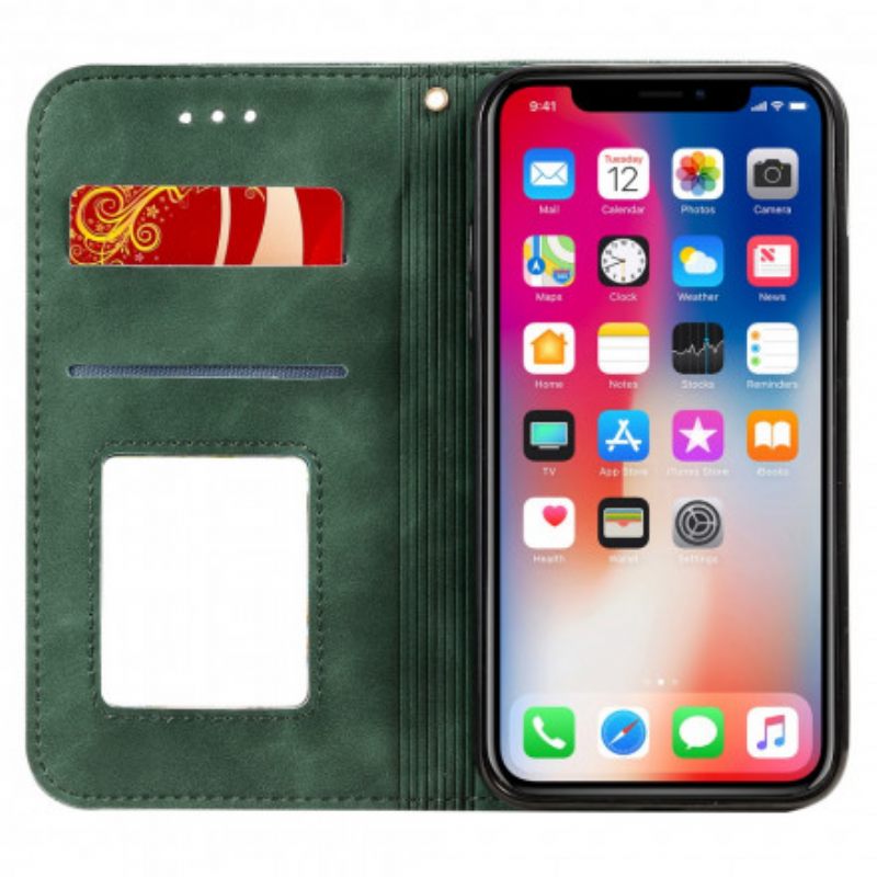 θηκη κινητου iPhone X / XS Θήκη Flip Μπαρόκ Λουλούδια