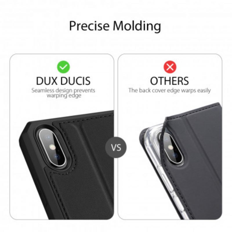 θηκη κινητου iPhone X / XS Θήκη Flip Skin X Series Dux Ducis