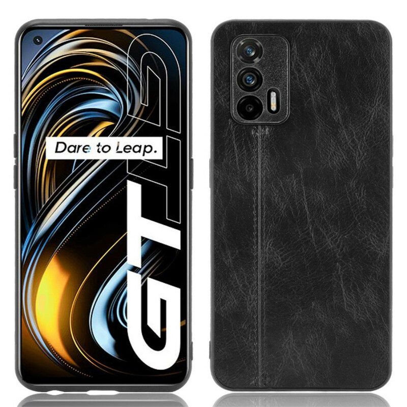 Θήκη Realme GT 5G Δερμάτινη Ραφή Σε Στυλ