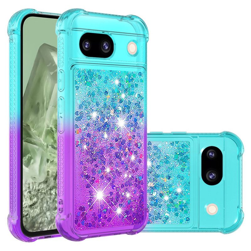 Κάλυμμα Google Pixel 8a Glitter Gradient Σιλικόνης