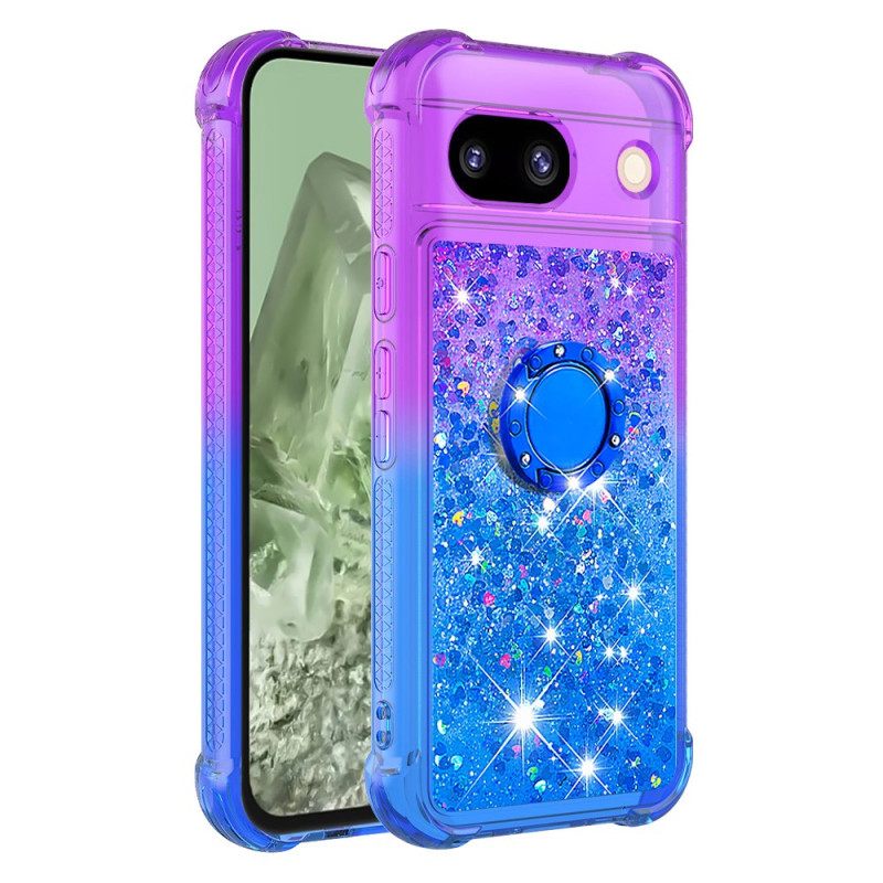 Κάλυμμα Google Pixel 8a Glitter Gradient Support Ring Σιλικόνης