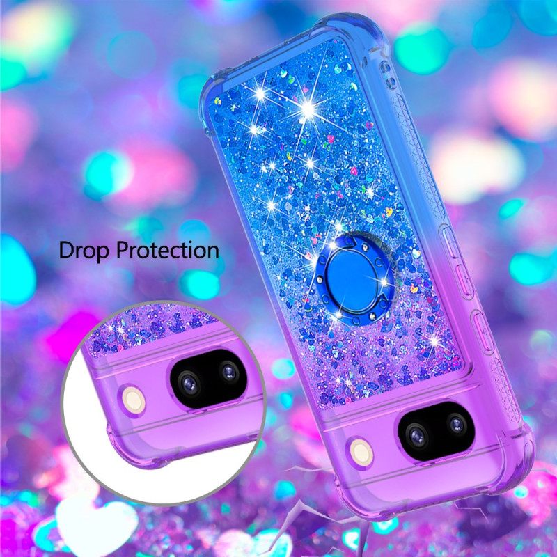 Κάλυμμα Google Pixel 8a Glitter Gradient Support Ring Σιλικόνης